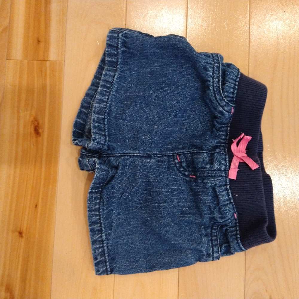 4/20$ 24m jumping beans blue jeans shorts